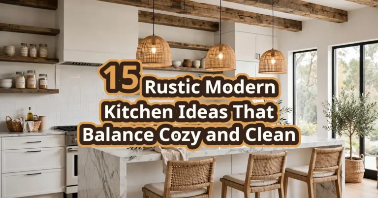 15 Rustic Modern Kitchen Ideas That Balance Cozy and Clean