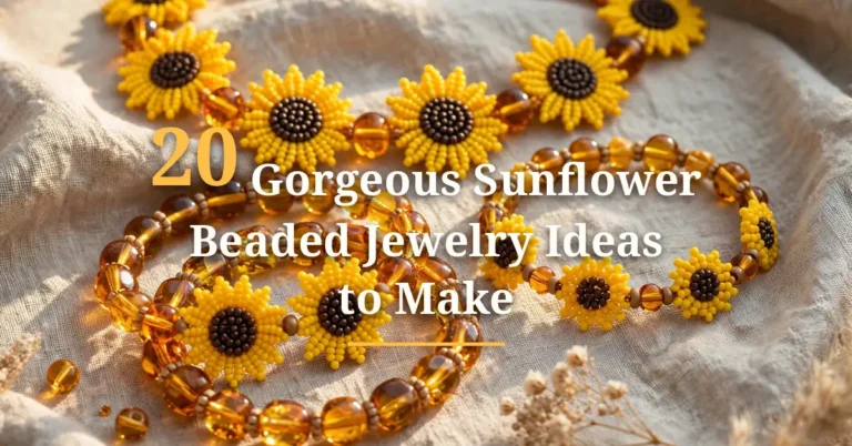 20 Gorgeous Sunflower Beaded Jewelry Ideas to Make